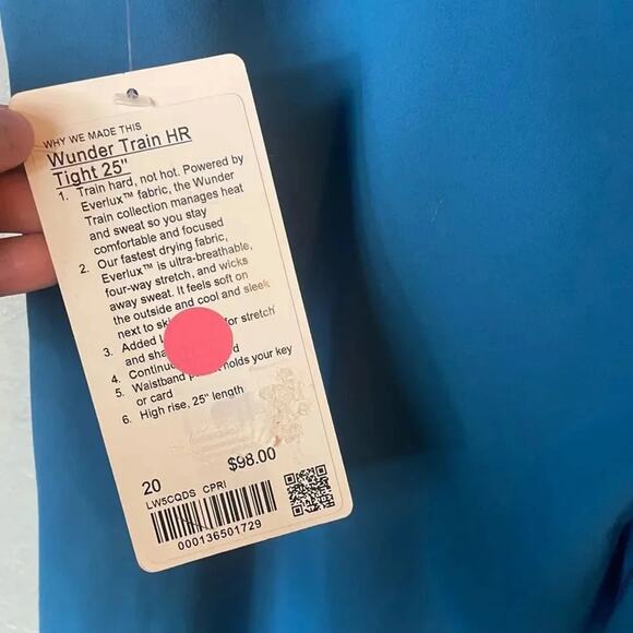 Lululemon Women’s Plus Size 20 Wunder Train HR Tight 25” New NWT - Picture 4 of 5